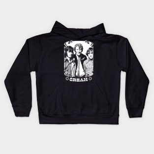 Cream \/\ Original Vintage Look Fan Design Kids Hoodie